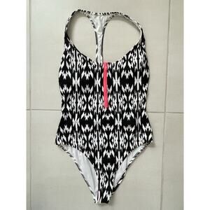 Victoria's Secret Swim One Piece Swimsuit Color Contrast Racerback Swimwear